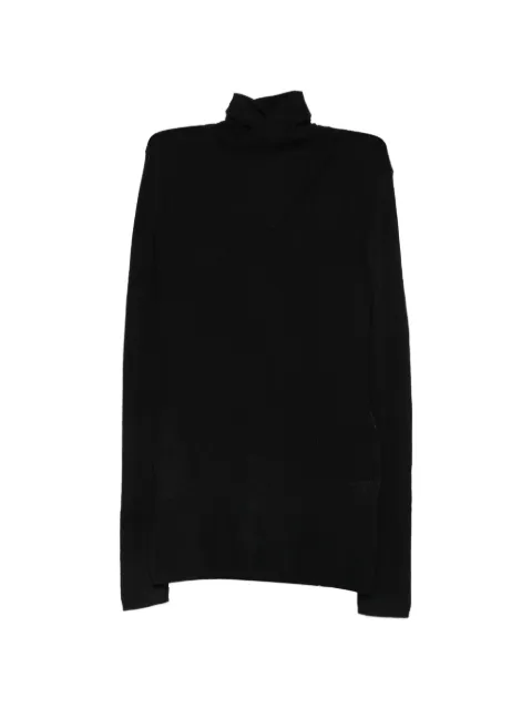 Frenken wrap-style roll-neck knitwear
