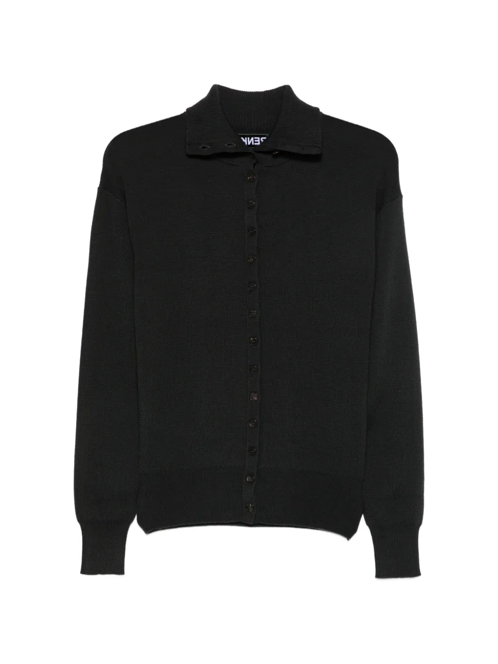Frenken button-down polo cardigan