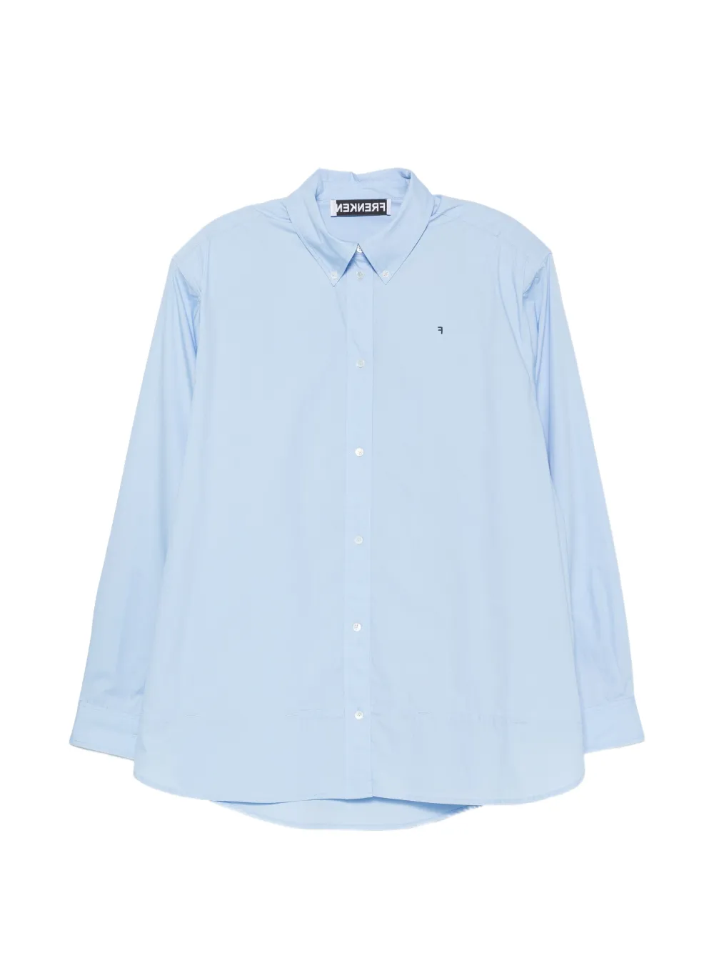 Frenken logo-embroidered button-down shirt - Blue