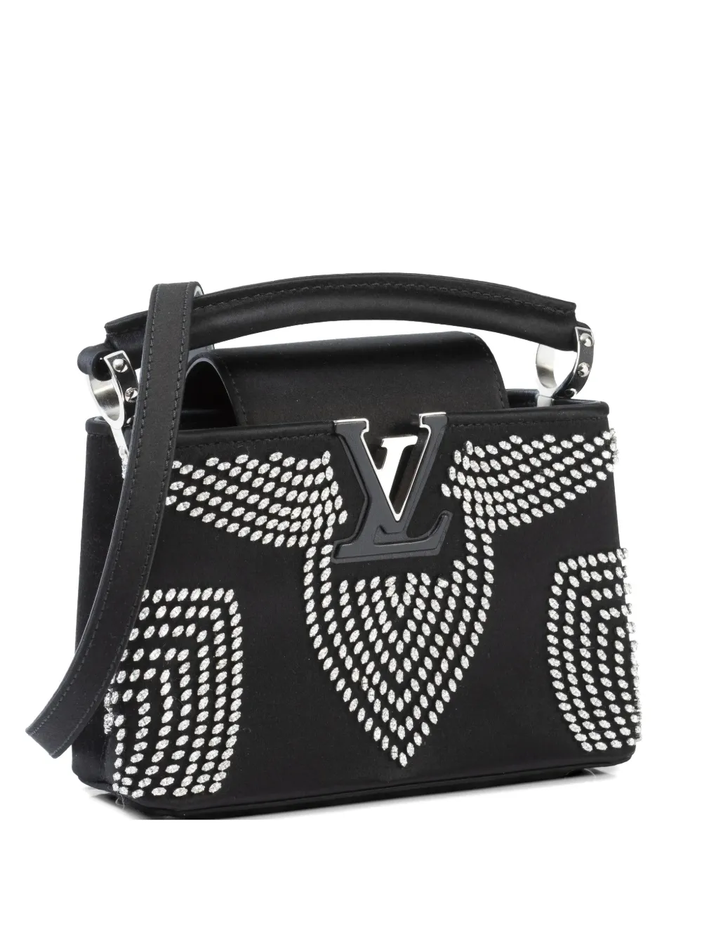 Louis Vuitton Pre-Owned mini Capucines Fleur De Lys bag - Nero