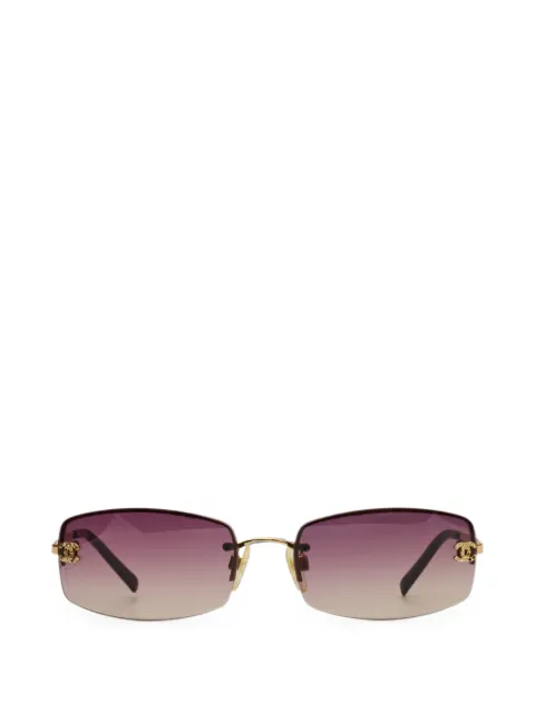 CHANEL Pre-Owned CC rimless sunglasses