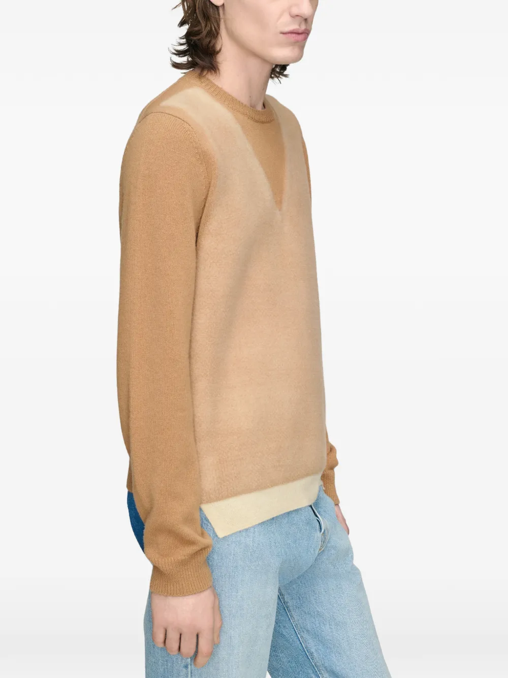 Maison Margiela Trompe L'oeil Memory trui Bruin
