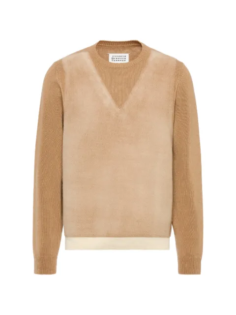 Maison Margiela fused knit wool crewneck sweater