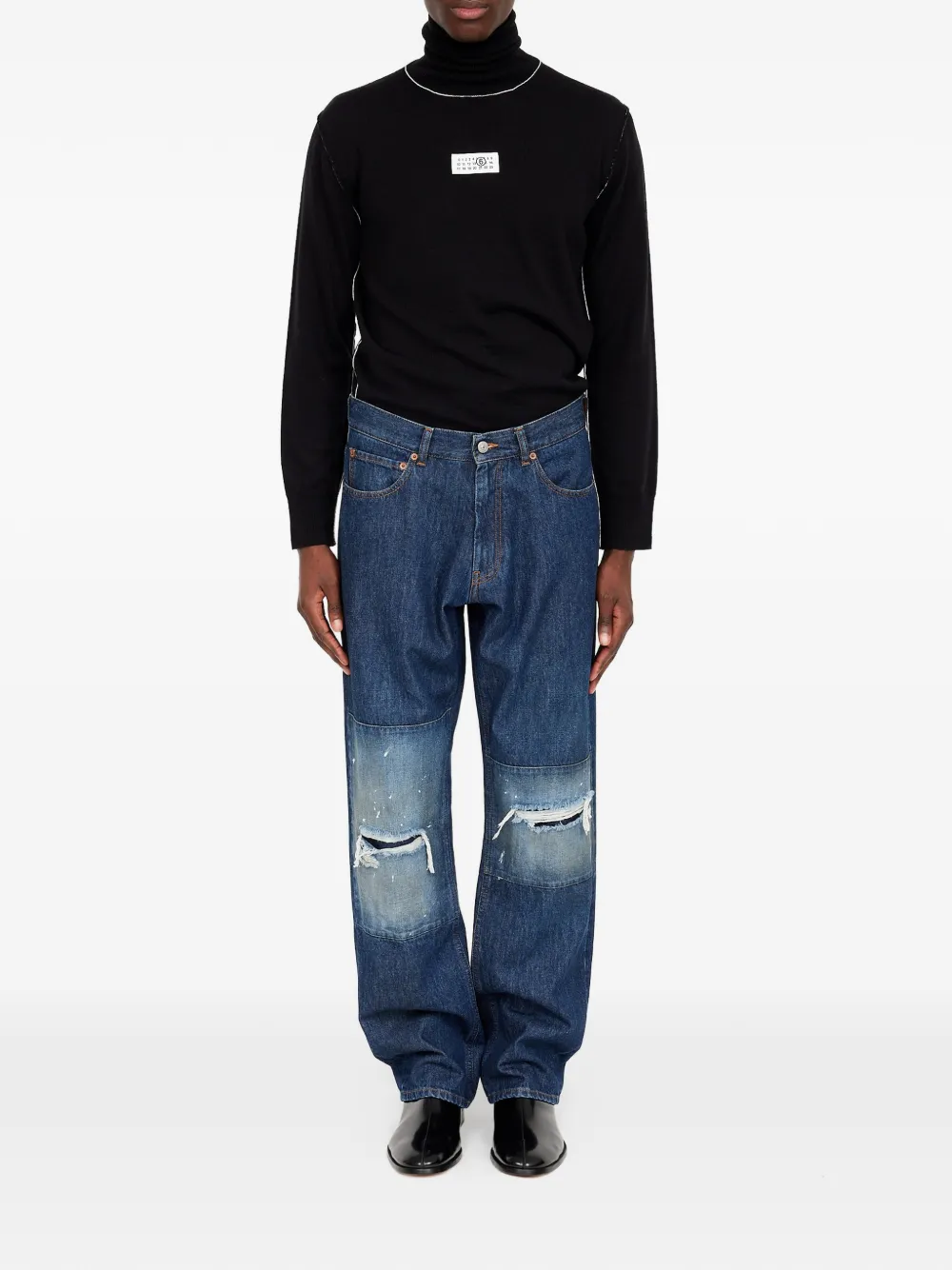 MM6 Maison Margiela Straight jeans Blauw