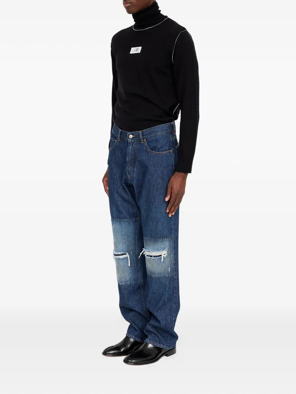 MM6 Maison Margiela Straight jeans Blauw
