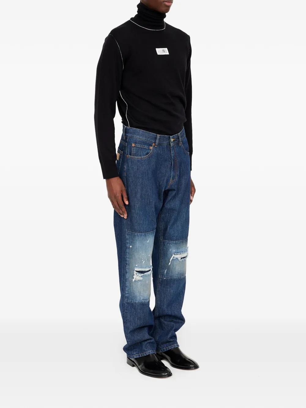 MM6 Maison Margiela straight-leg Jeans | Blue | FARFETCH RO