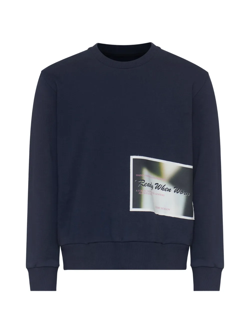 MM6 Maison Margiela patch cotton sweatshirt - Blu