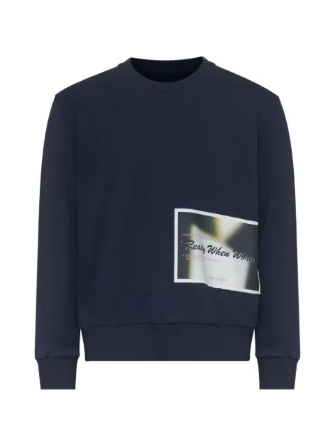 MM6 Maison Margiela patch cotton sweatshirt