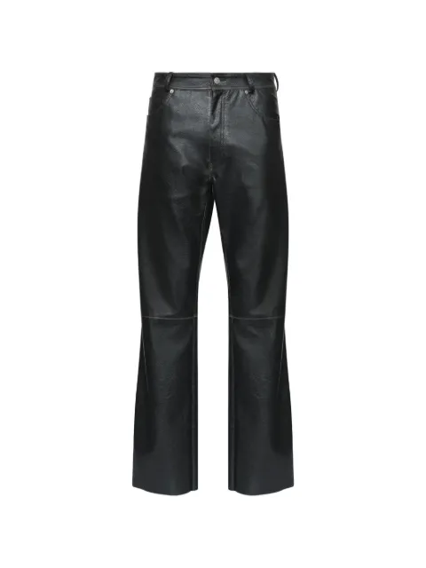 MM6 Maison Margiela leather-effect trousers