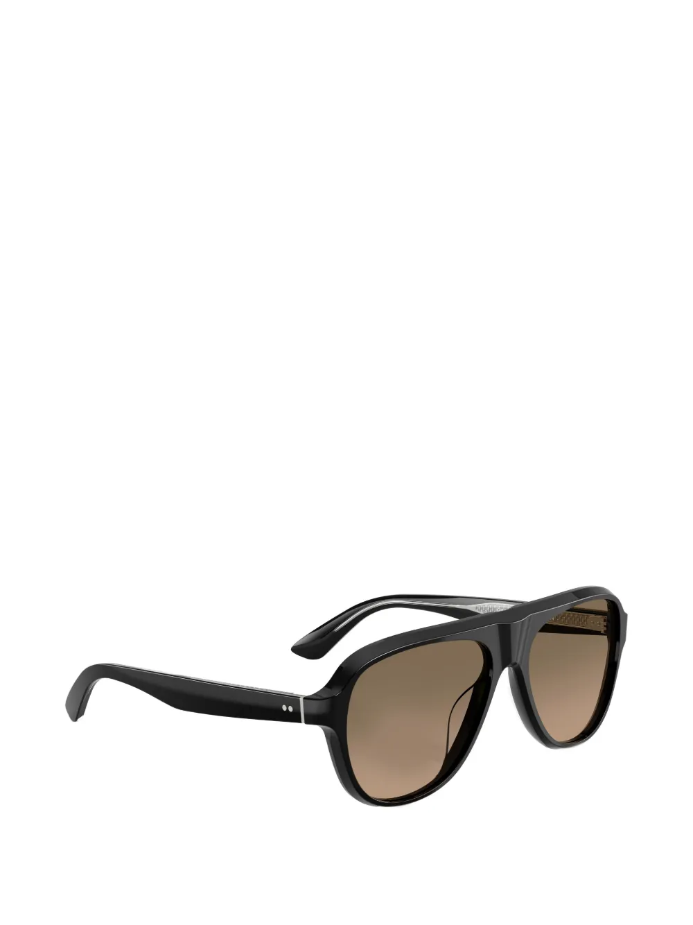 Oliver Peoples Paul Newman Sun zonnebril met piloten montuur Zwart