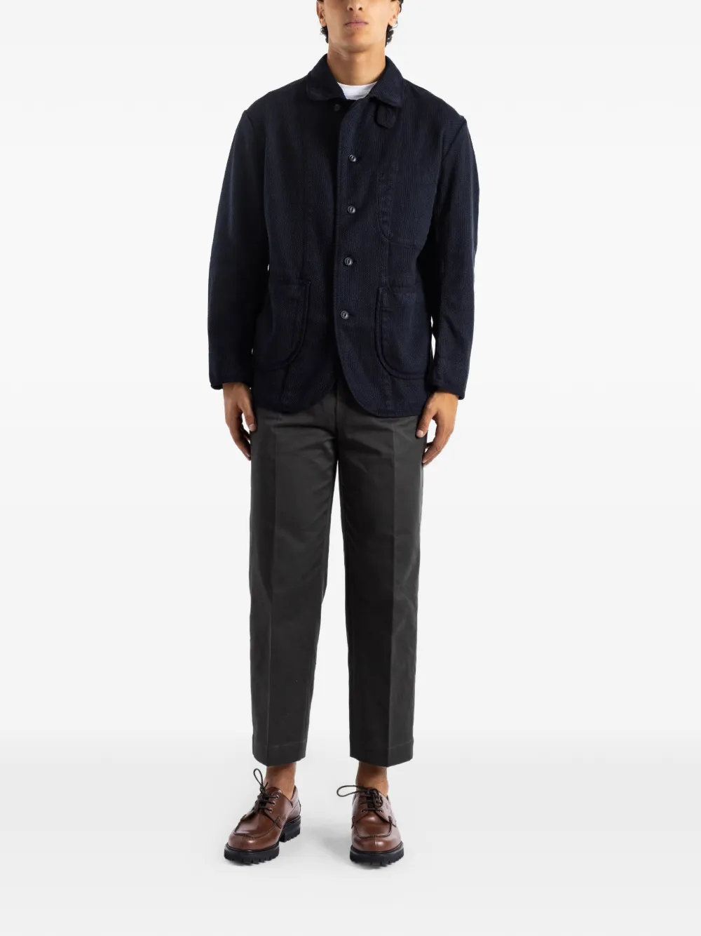 Momotaro sashiko overdye jacket - Blu