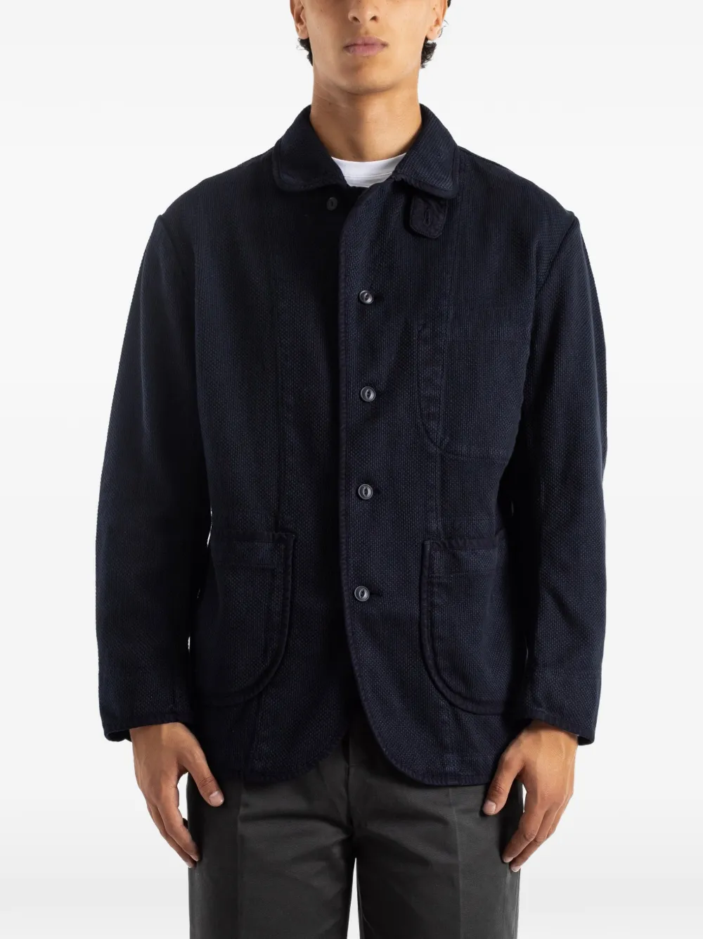 Momotaro Sashiko Overdye Jacket | Blue | FARFETCH