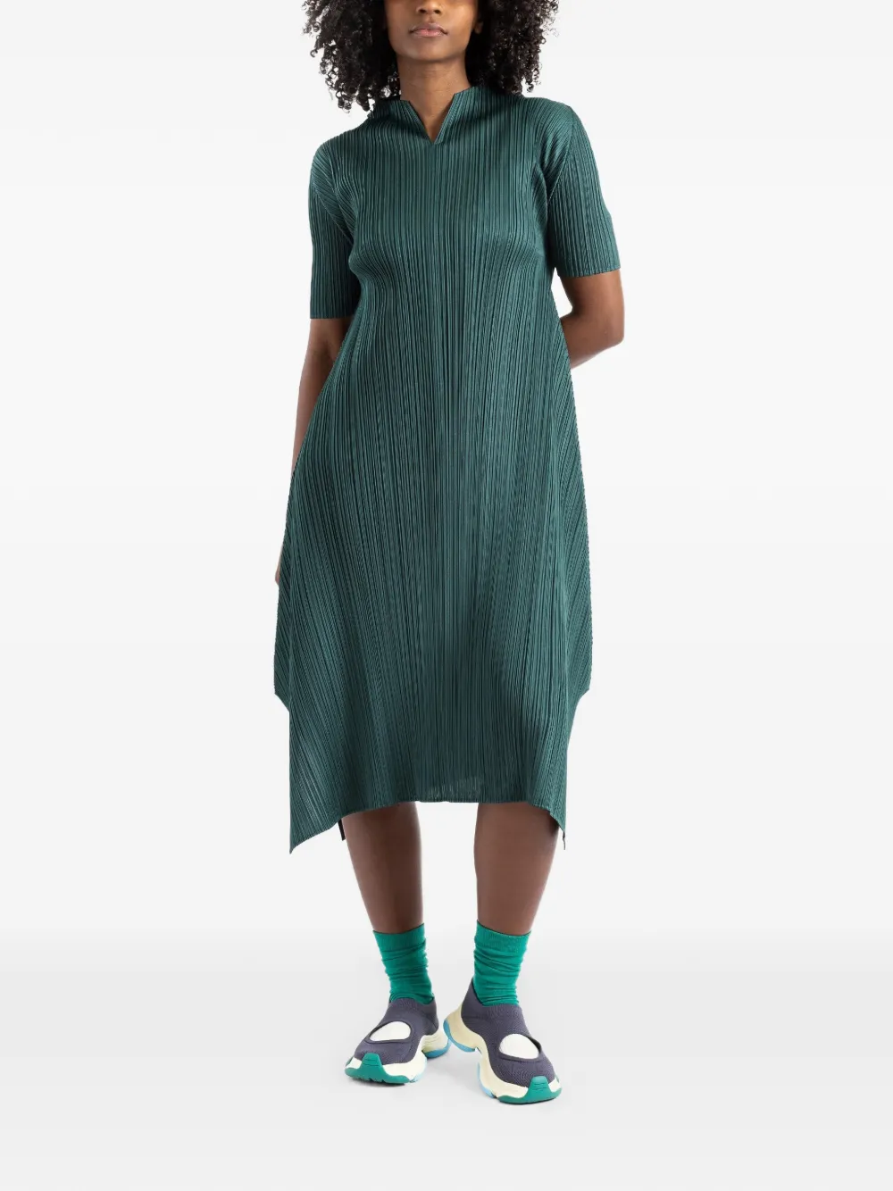 Pleats Please Issey Miyake Monthly Colors midi dress - Green
