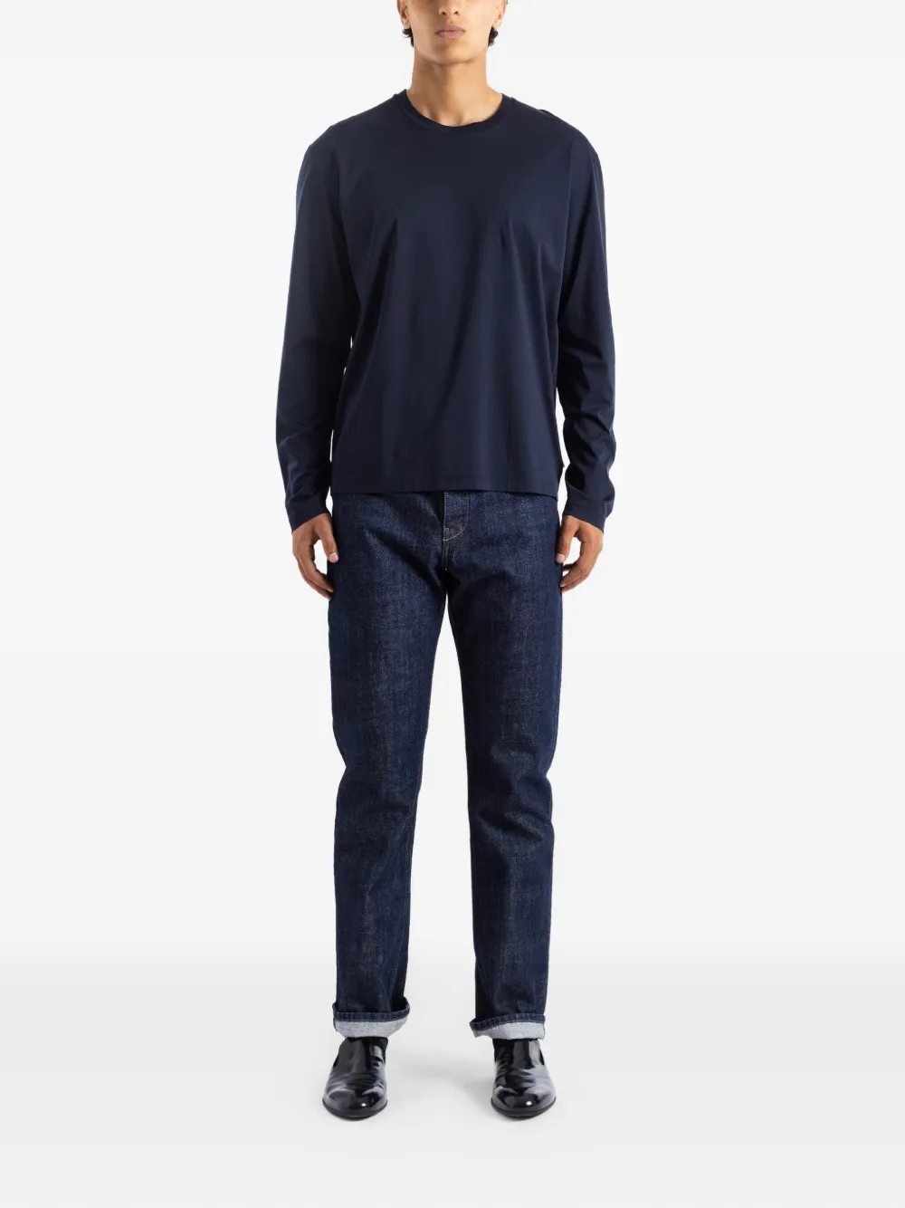 Jil Sander long-sleeve T-shirt - Blau
