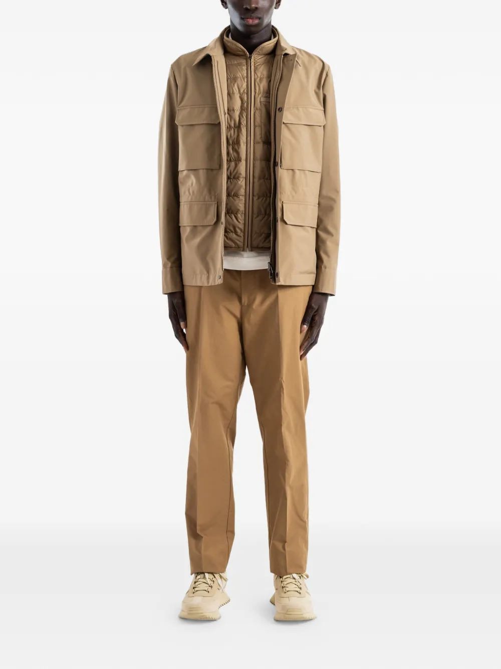 Moncler Exmoor veldjack met meerdere zakken Beige
