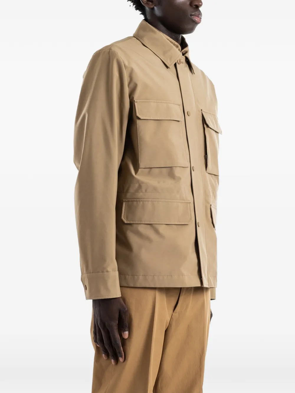 Moncler Exmoor veldjack met meerdere zakken Beige