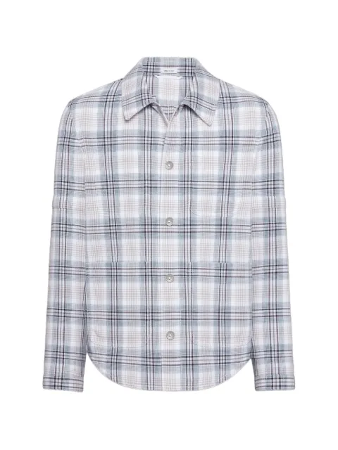 Thom Browne windowpane plaid armband utility jacket