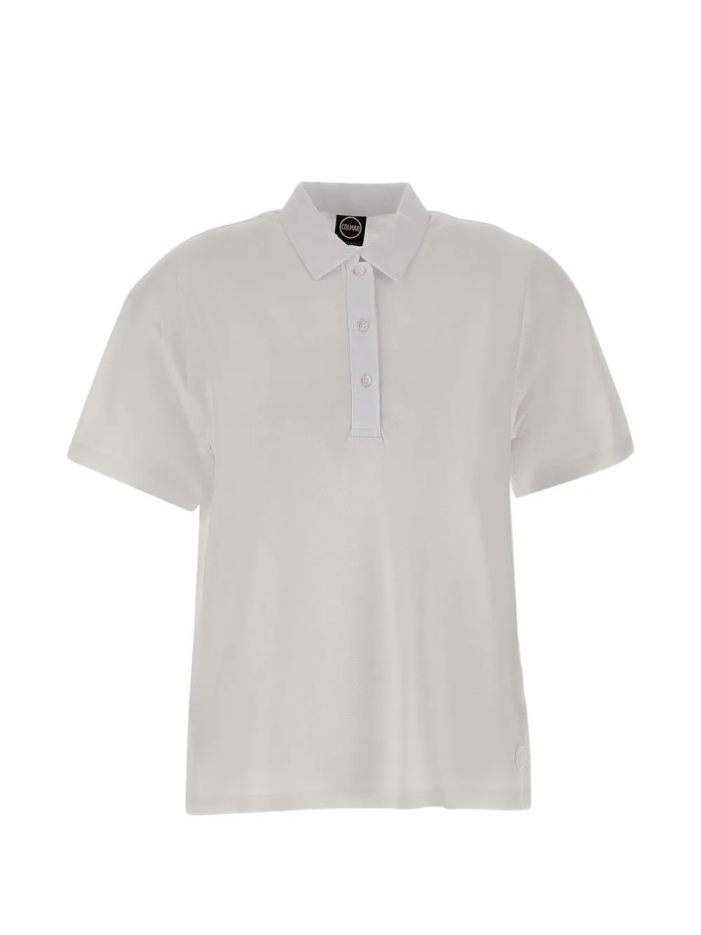 Colmar piqué side-slit polo top - Bianco