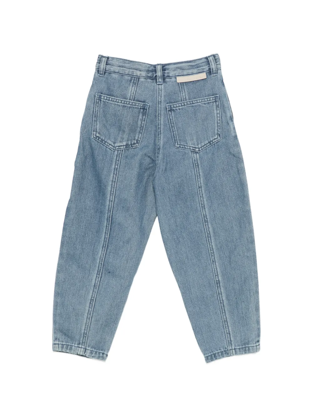 Stella McCartney Kids Jeans met hart-patch en zoom Blauw