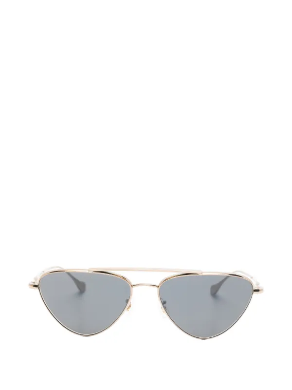 Jil Sander x Oliver Peoples ダブルブリッジ サングラス | ゴールド