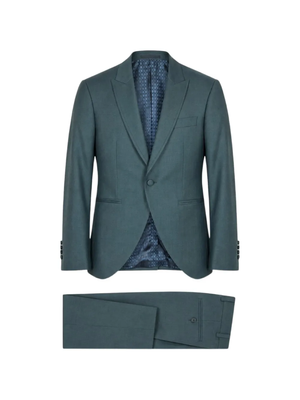 RAMON SANJURJO peak-lapel single-breasted suit - Verde
