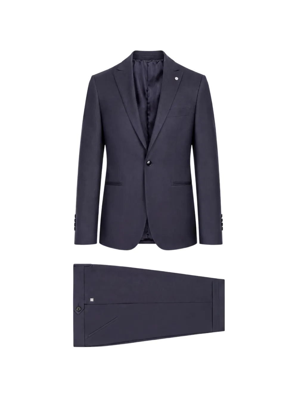 LUIGI BIANCHI MANTOVA single-breasted notched-lapel suit - Blu