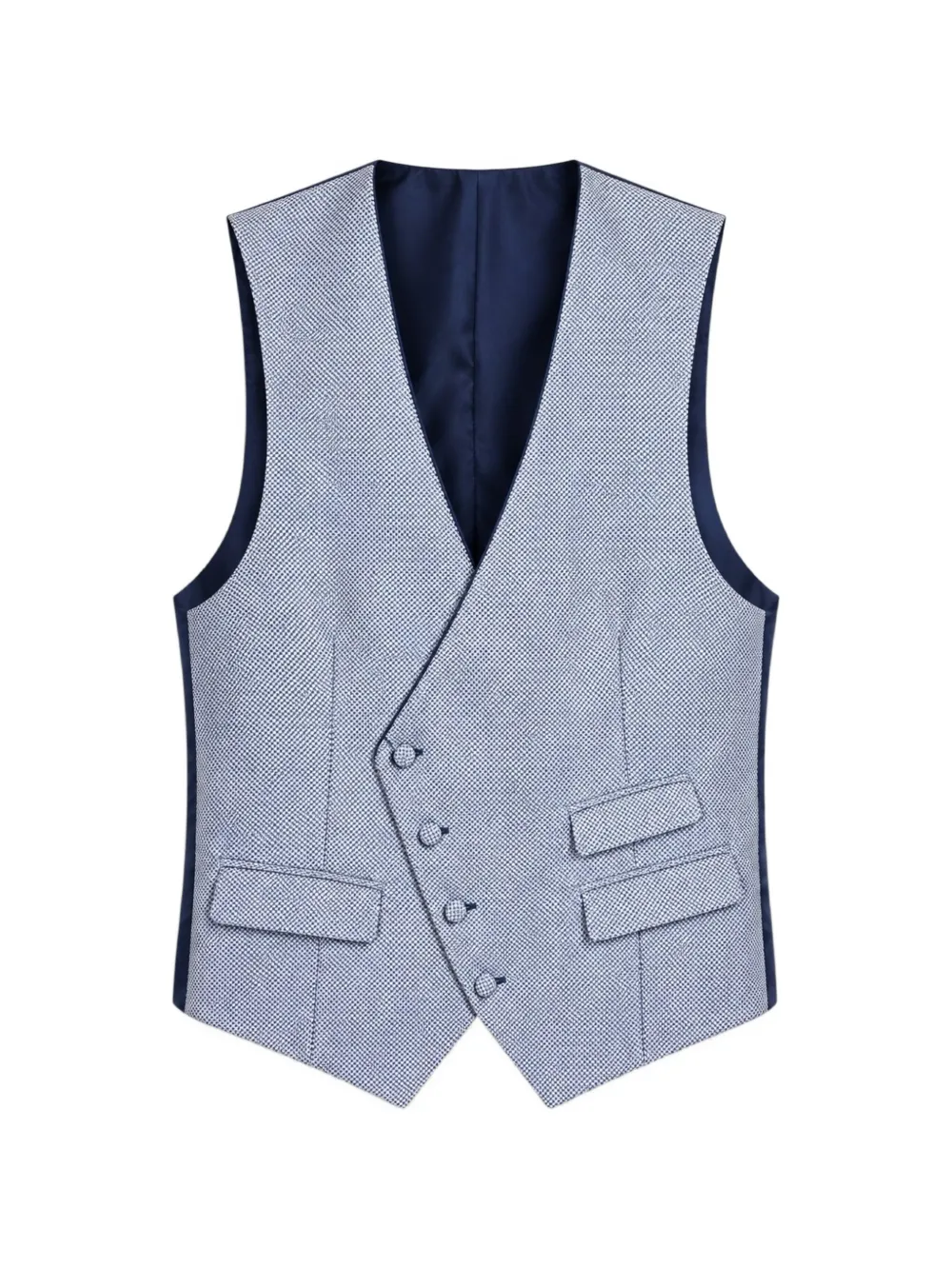 RAMON SANJURJO double-breasted waistcoat - Blue