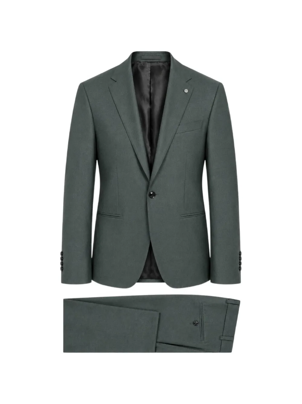 LUIGI BIANCHI MANTOVA single-breasted notch-lapel suit - Verde
