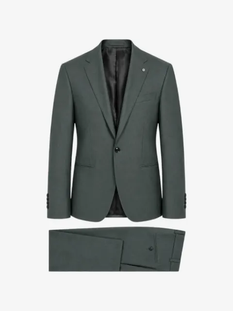 LUIGI BIANCHI MANTOVA traje con botones y solapa de muesca