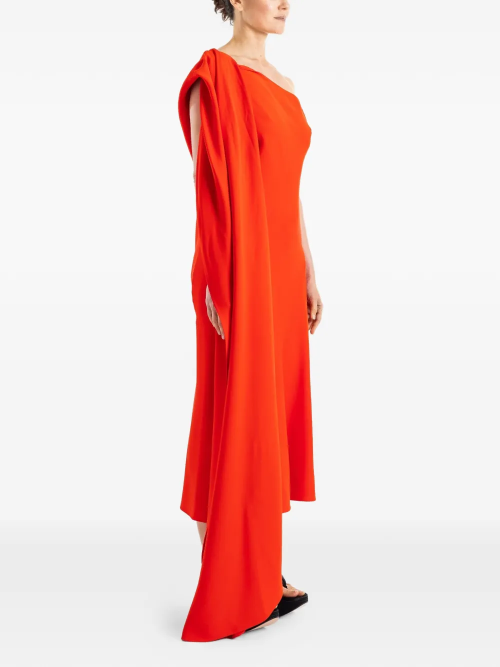Balenciaga Asymmetrische jurk Rood