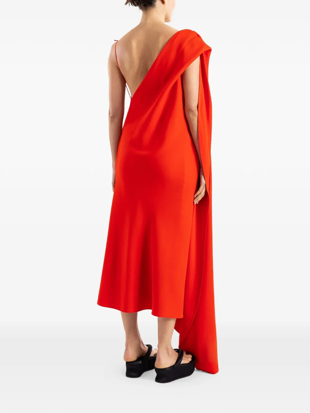 Balenciaga Asymmetrische jurk Rood