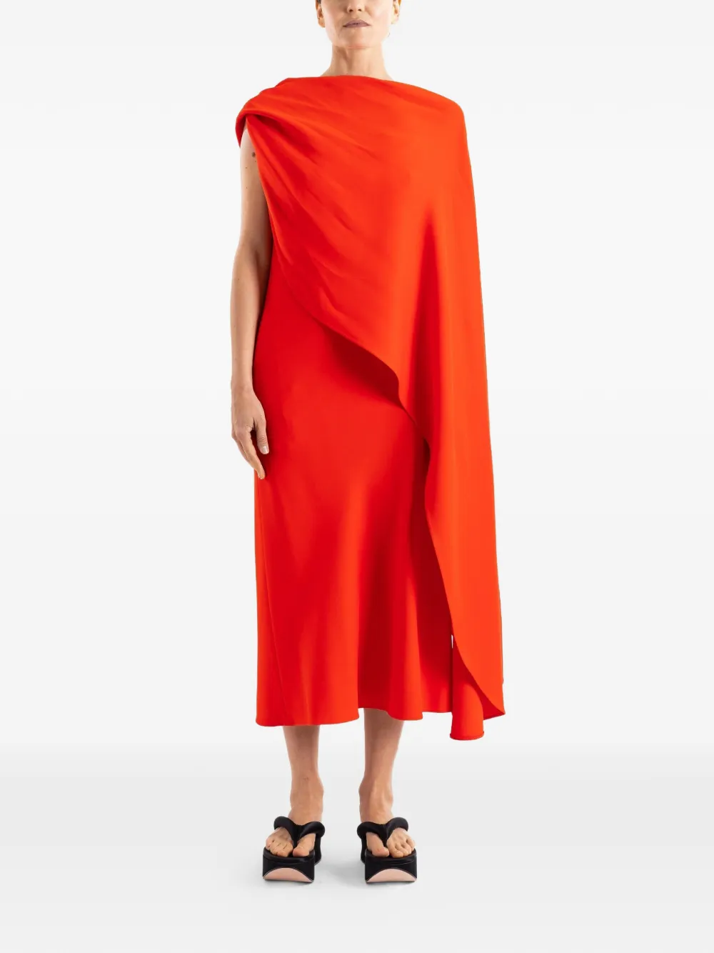 Balenciaga Asymmetrische jurk Rood