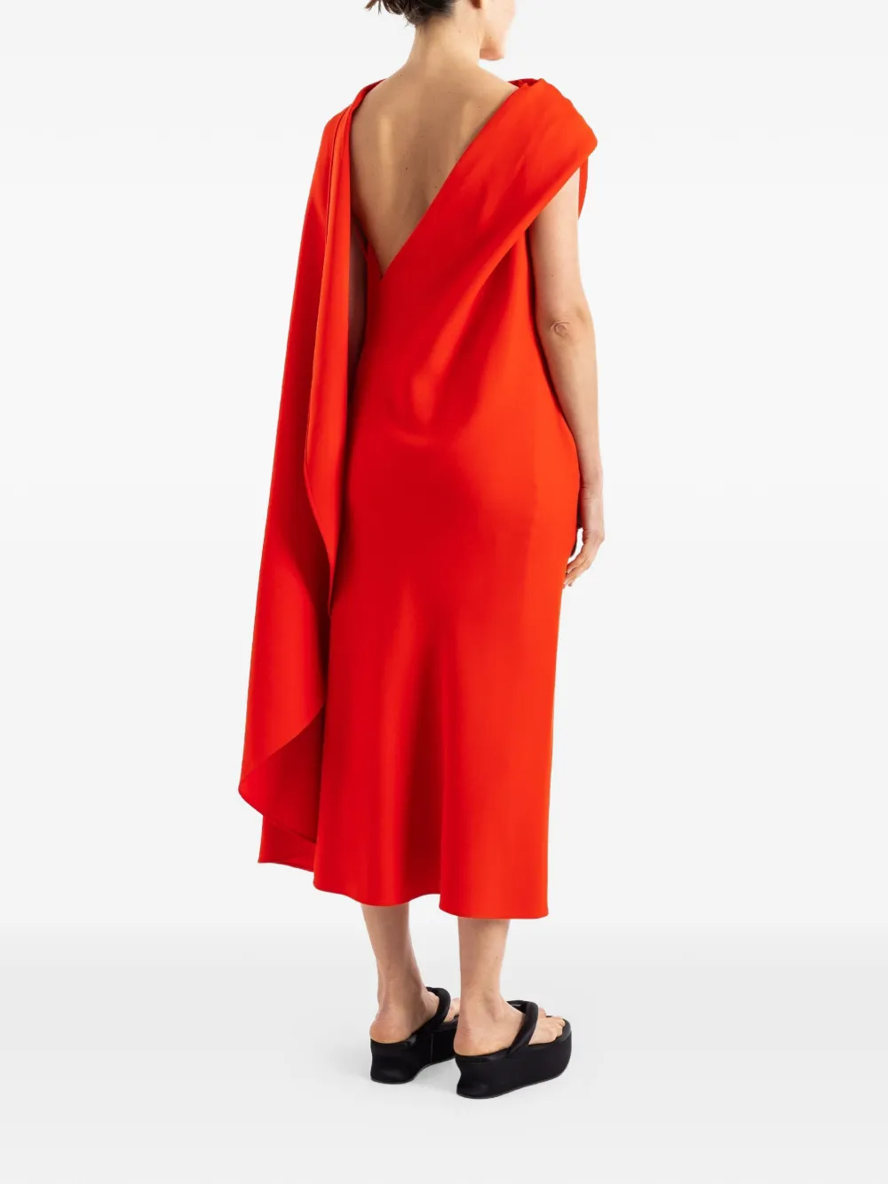 Balenciaga Asymmetrische jurk Rood