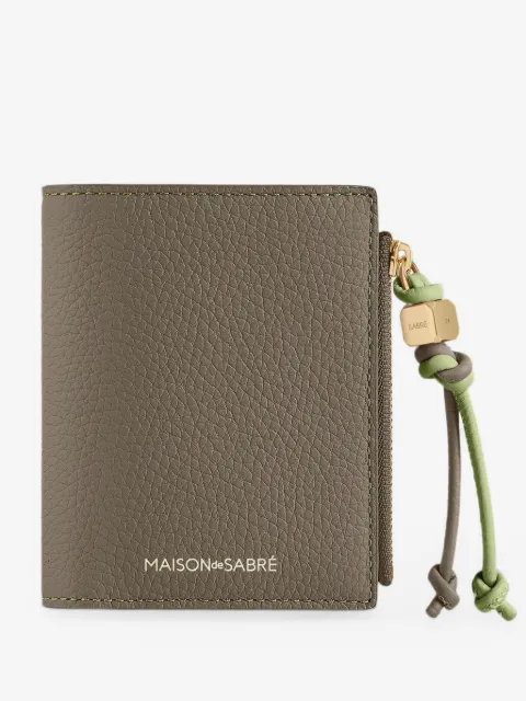 MAISON de SABRÉ pebbled leather bifold wallet