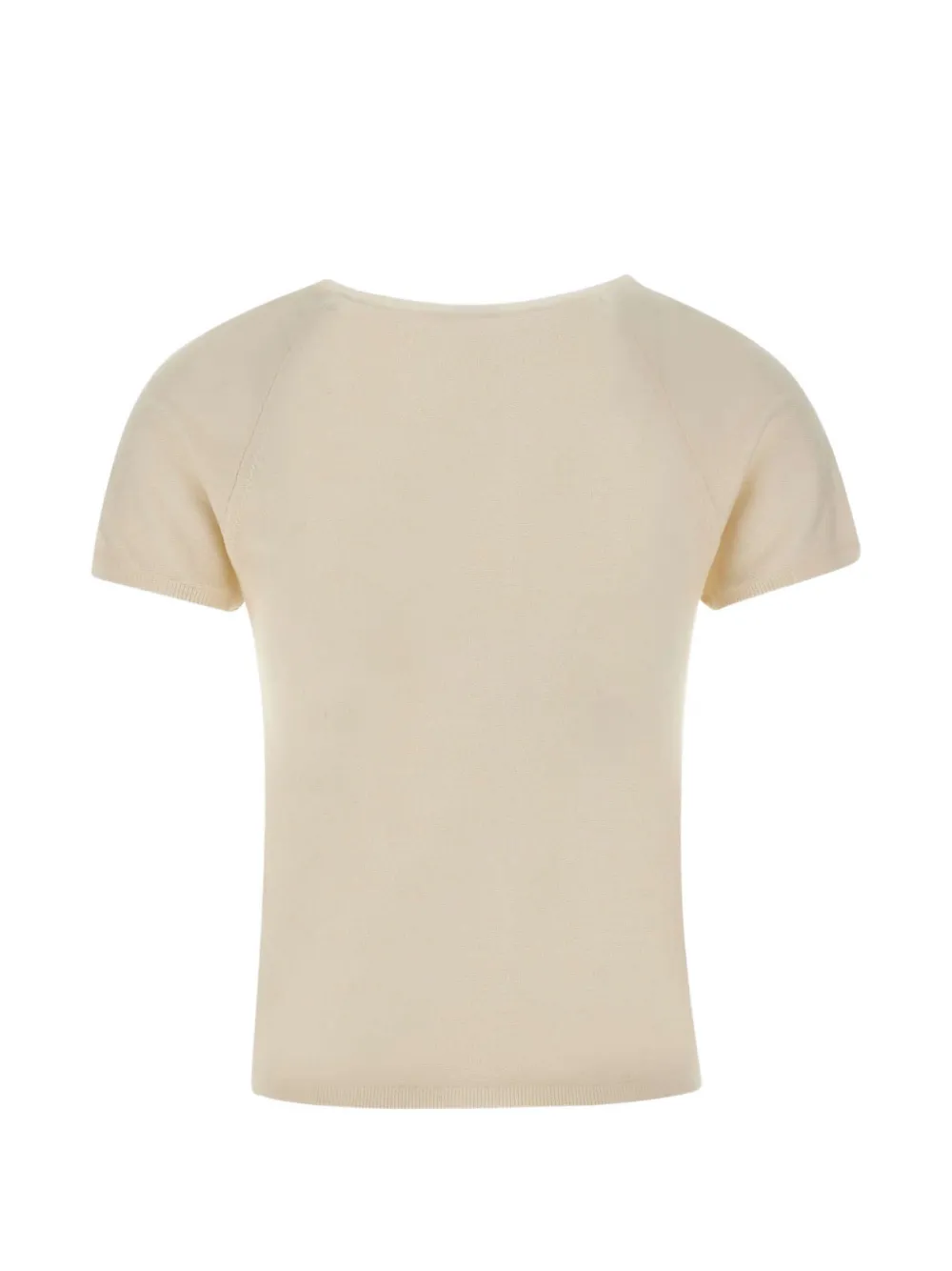 Vince Trui met V-hals en korte mouwen Beige