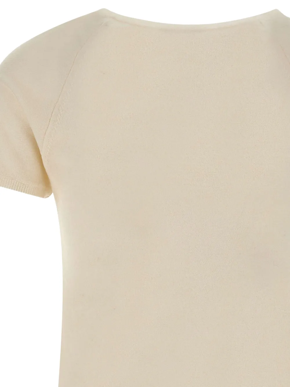Vince Trui met V-hals en korte mouwen Beige