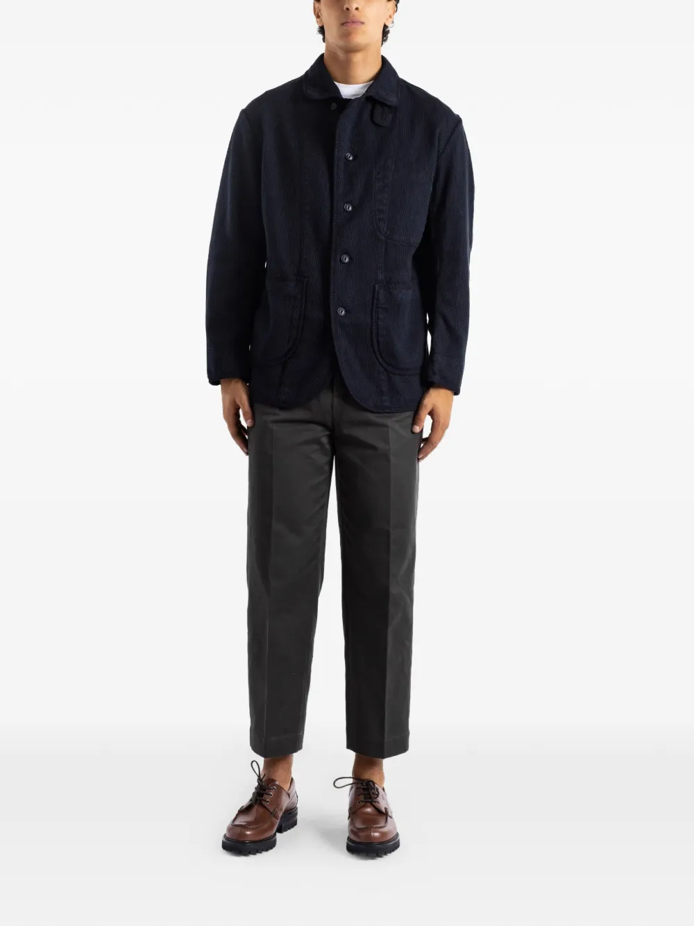 Momotaro Westpoint pleated cropped trousers - Nero