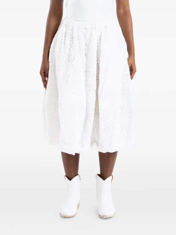 【COMMEdesGARCONS】コムコム ホワイトプリーツスカート Comme Des Garçons プリーツ スカート | ホワイト | FARFETCH JP