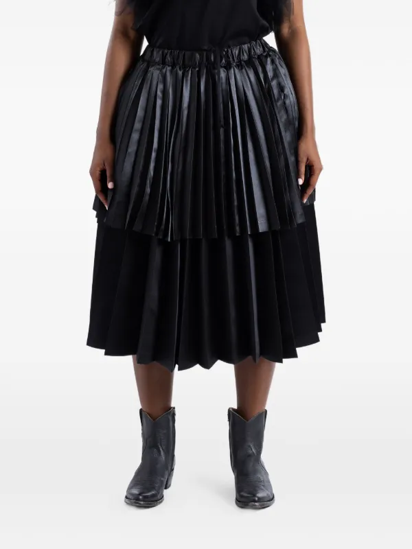 BLACK COMME des GARCONS ギャルソン プリーツスカート Black Comme Des Garçons プリーツ スカート | ブラック | FARFETCH JP