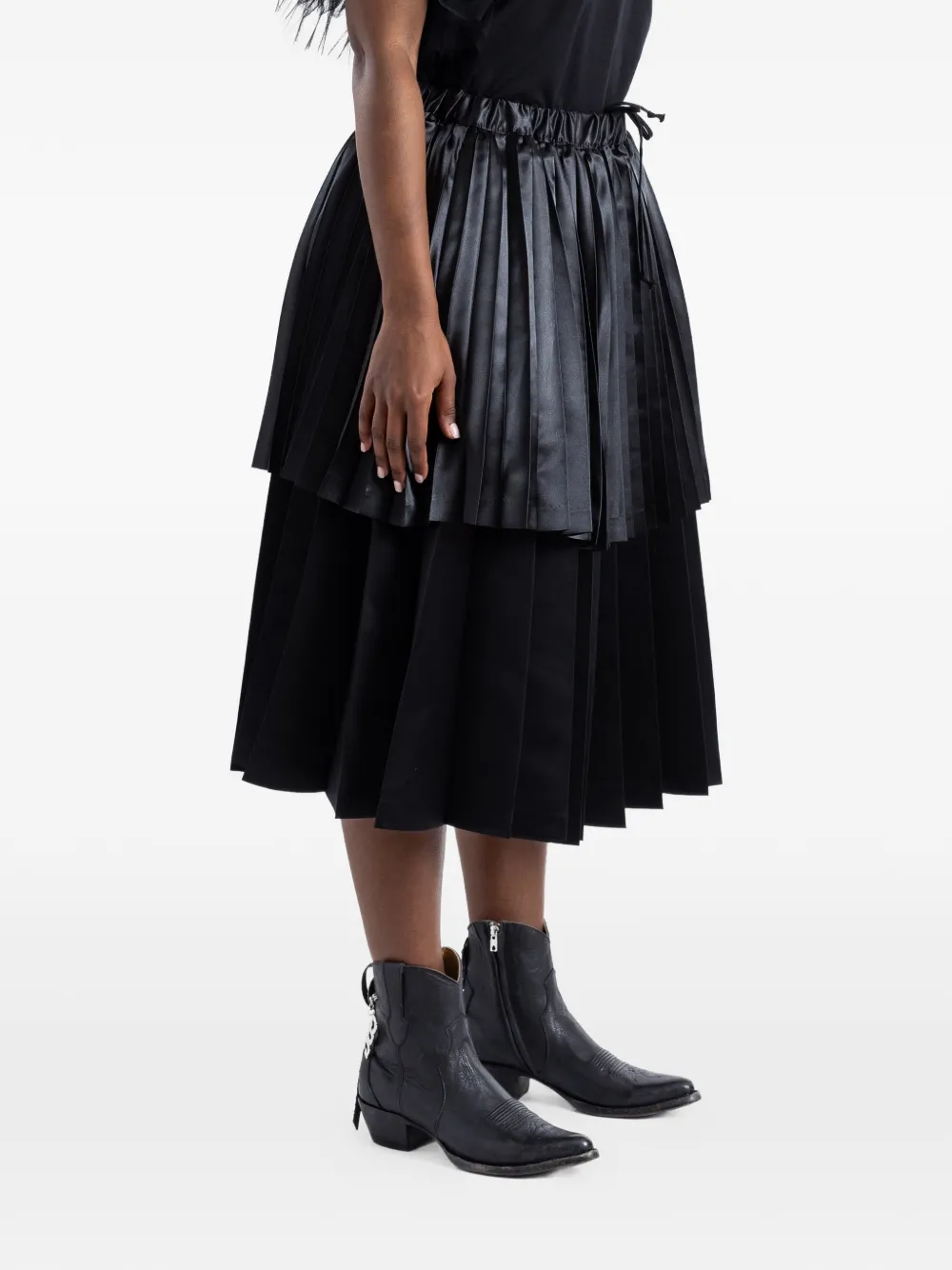 Black Comme Des Garçons プリーツ スカート | ブラック | FARFETCH JP