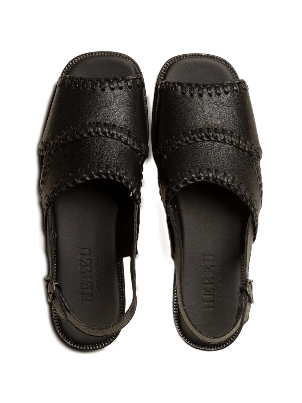 Hereu Sastre braided-seam sandals Zwart