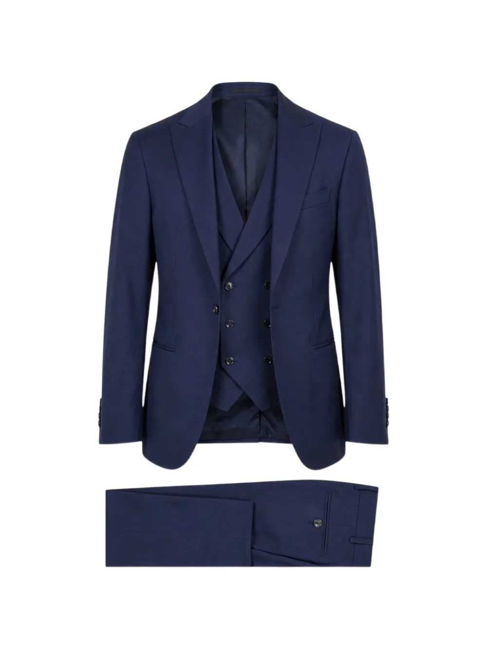 LUIGI BIANCHI MANTOVA single-breasted suit set (set of three) - Blu