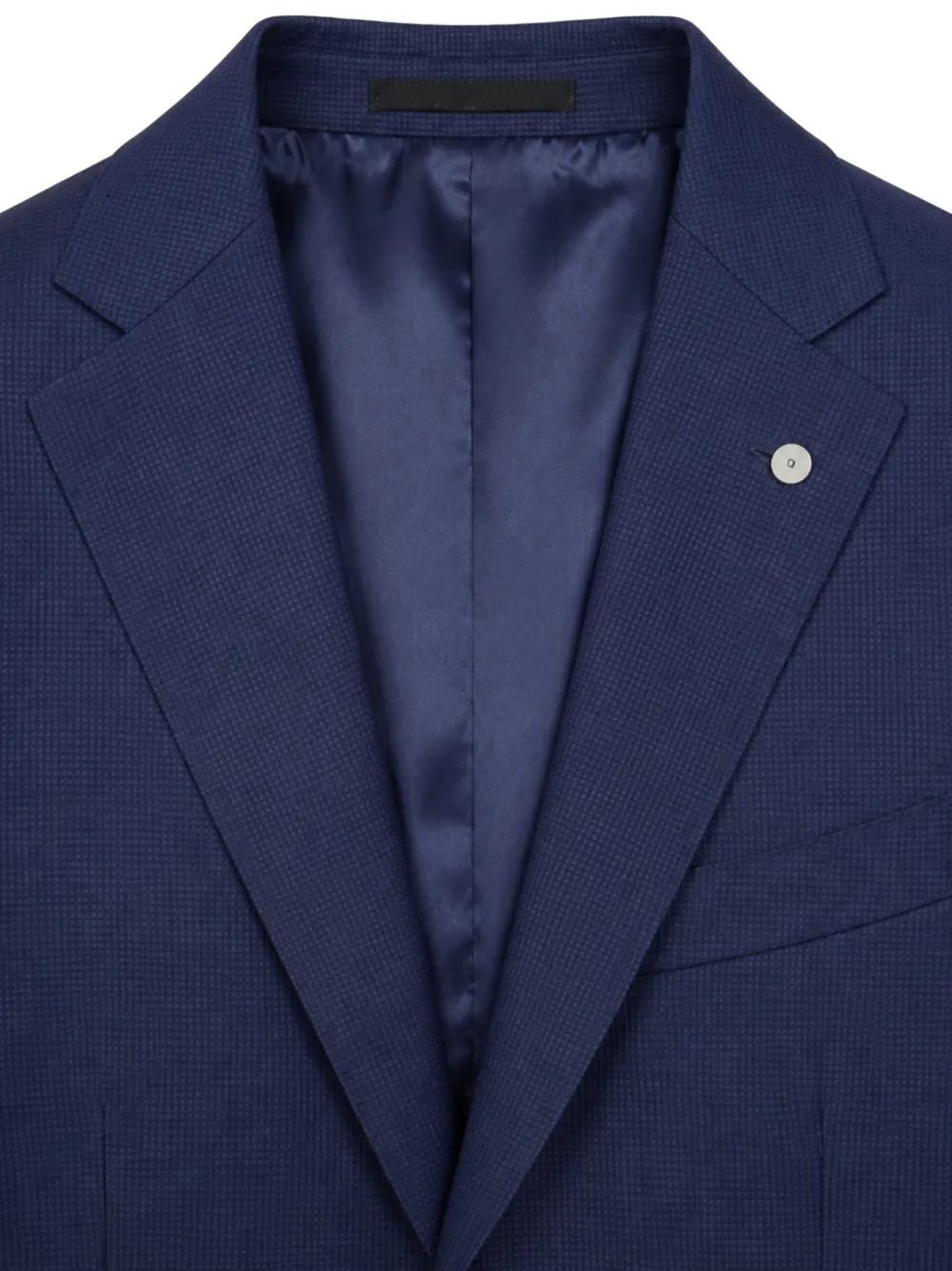 LUIGI BIANCHI MANTOVA Pak met enkele rij knopen Blauw