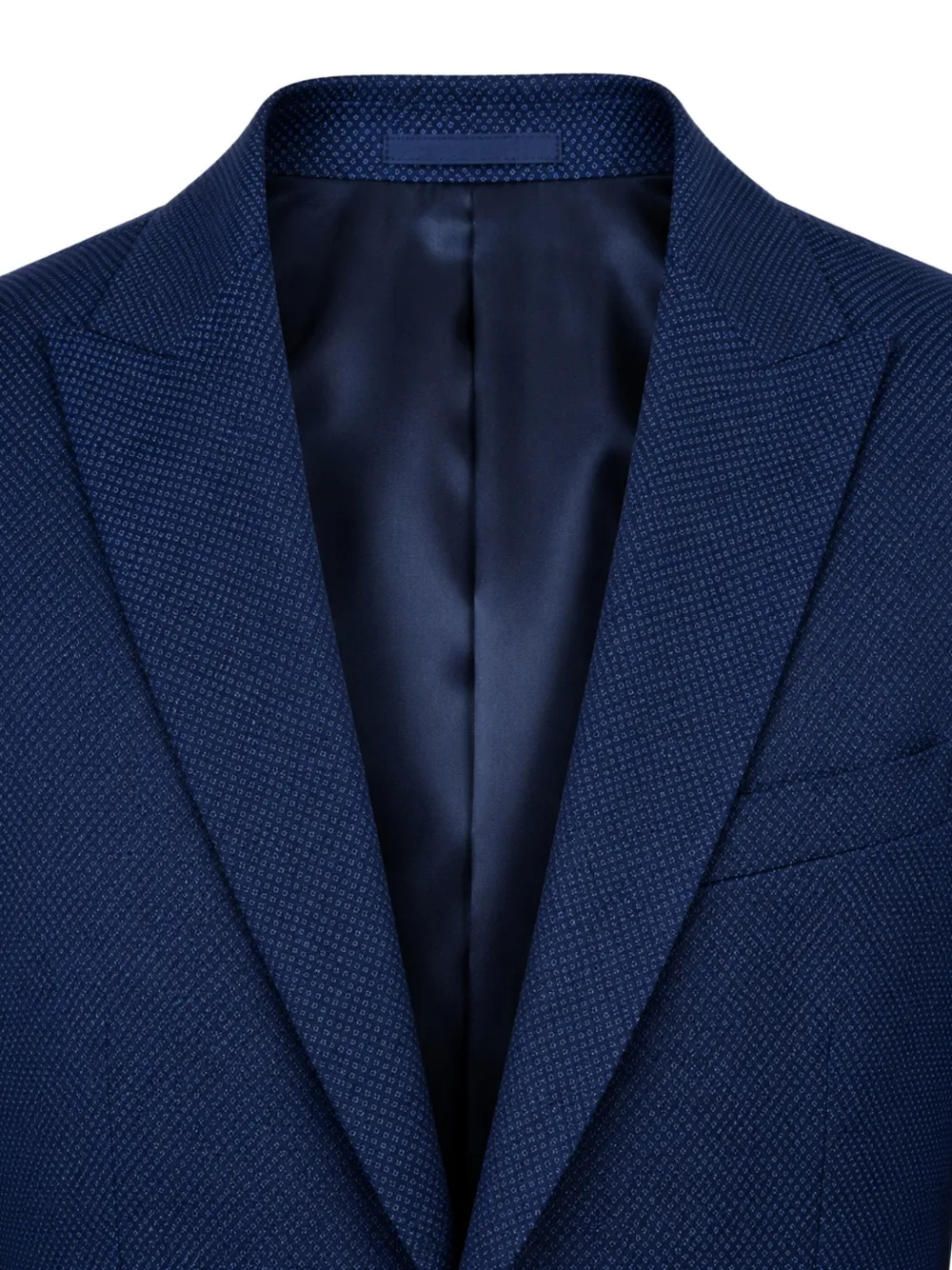 LUIGI BIANCHI MANTOVA Pak met enkele rij knopen Blauw