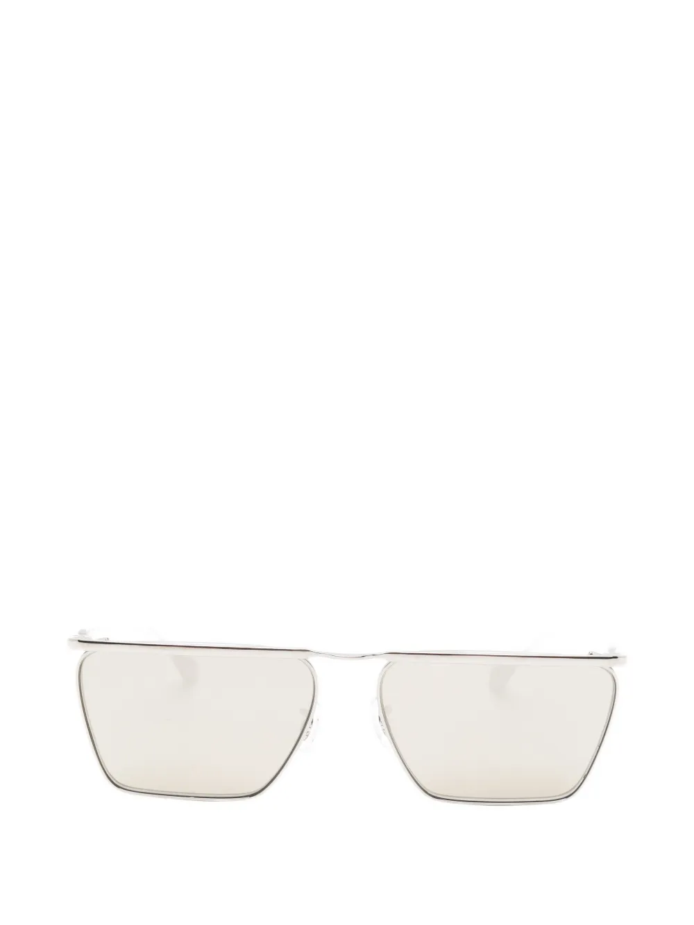 Jil Sander x Oliver Peoples rectangle-frame sunglasses - Argento