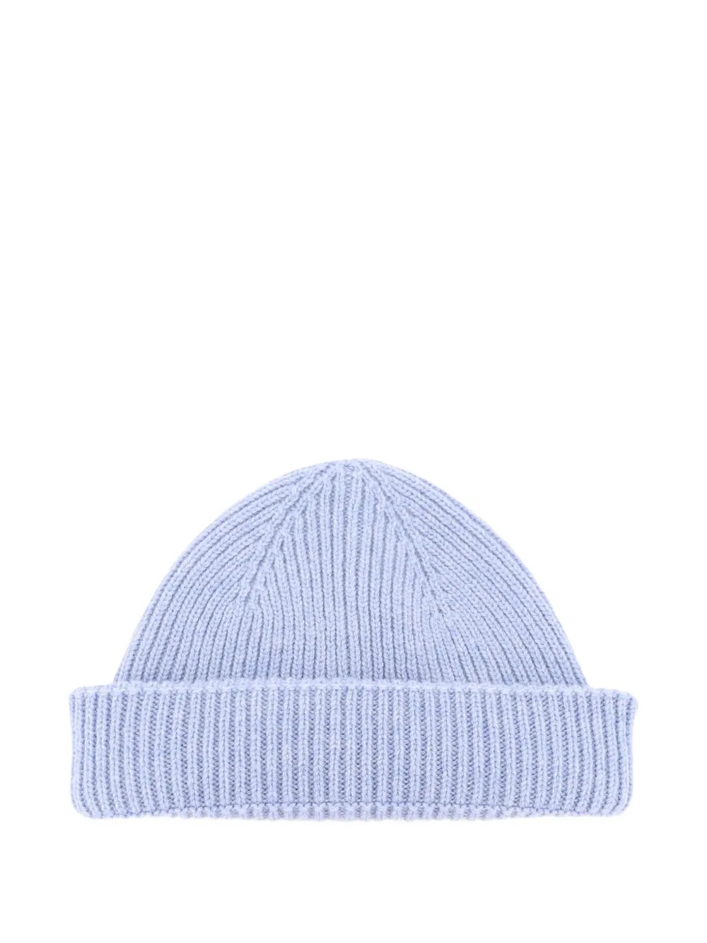 AMARANTO ribbed-knit beanie hat - Blau