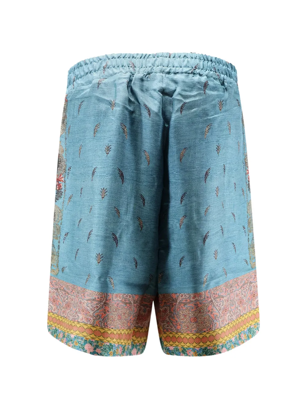 Pierre-Louis Mascia Aloe zijden shorts met bloemenprint Blauw