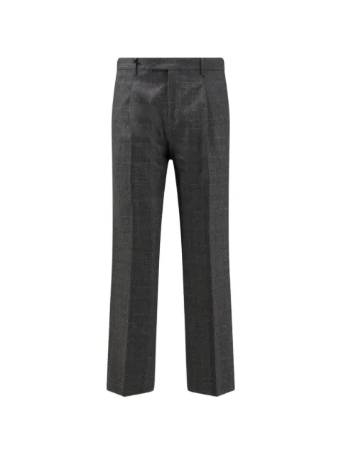 Germano 1952 check-pattern pleated trousers