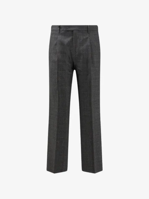 Germano 1952 check-pattern pleated trousers