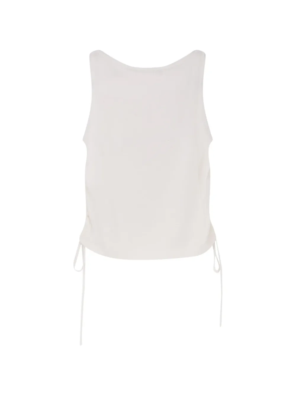  Dunst Side-drawstring Ribbed-trim Top - Tons Neutres 